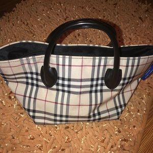 Burberry Blue Small Tote